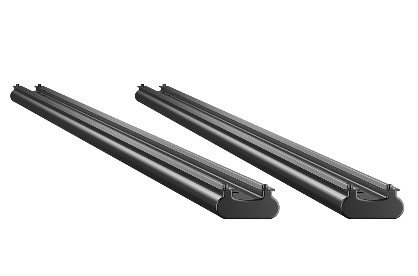 Backcountry Sportsman Thule TracRac SR Base Rail roof rack system on vehicle roof, designed for secure cargo transportation