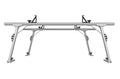 Silver Thule TracRac SR overhead roof rack for full-size vehicles, designed for secure cargo management.