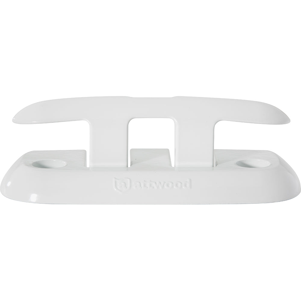 Attwood 8-inch fold-down dock cleat by Wake World Parts, stainless steel boat cleat for secure mooring and docking.