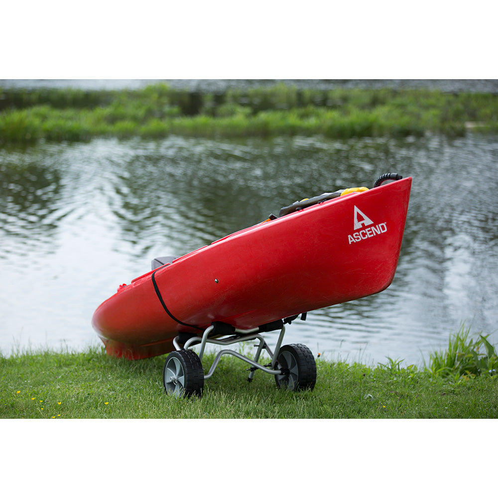 Wake World Parts Attwood collapsible kayak and canoe carrying cart with wheels and lightweight frame for easy transport.