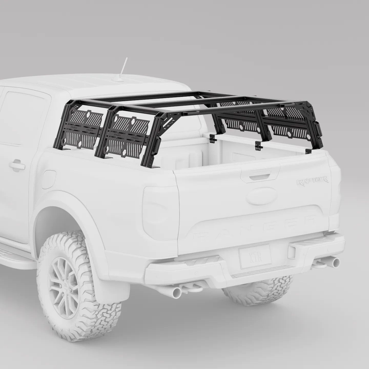 Ford Ranger Pickup Truck Pre-configured XTR3 Bed Rack + MOLLE Packages - OVERLANDERS Outfitter
