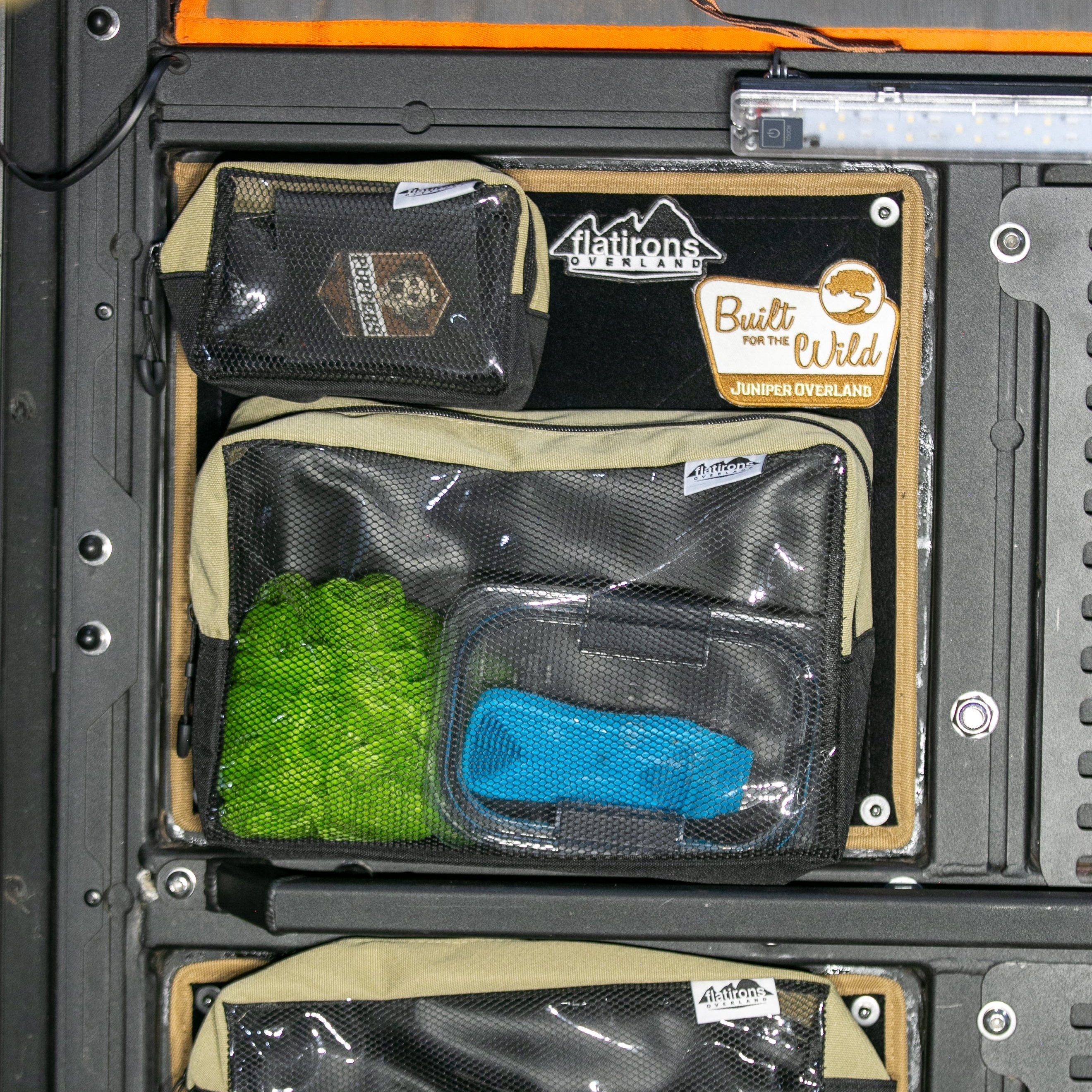 Flatirons Overland RiPouch™ Velcro Bag in full size, 8x12 inches, with Velcro closure for secure storage and organization.