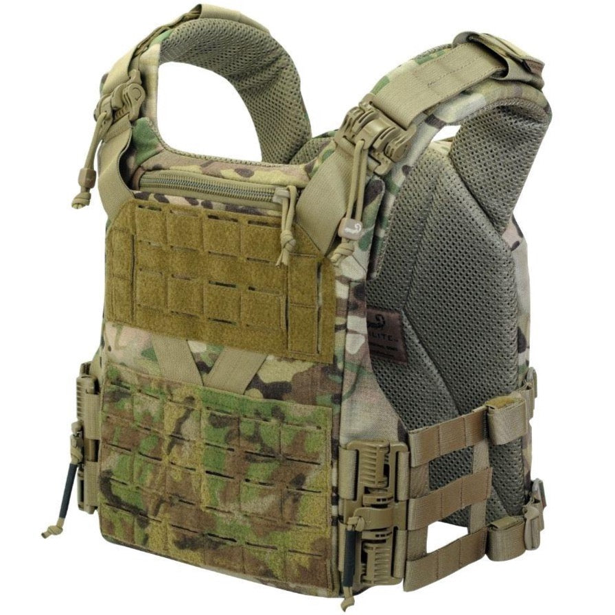 HCC Tactical K19 Plate Carrier (Gen 3) in a tactical setup, featuring adjustable straps and modular design.