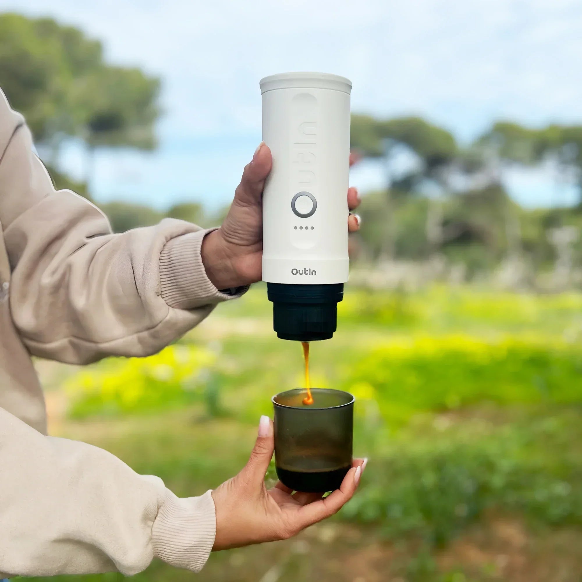 Nano Portable Espresso Machine (Pearl White) - OVERLANDERS Outfitter