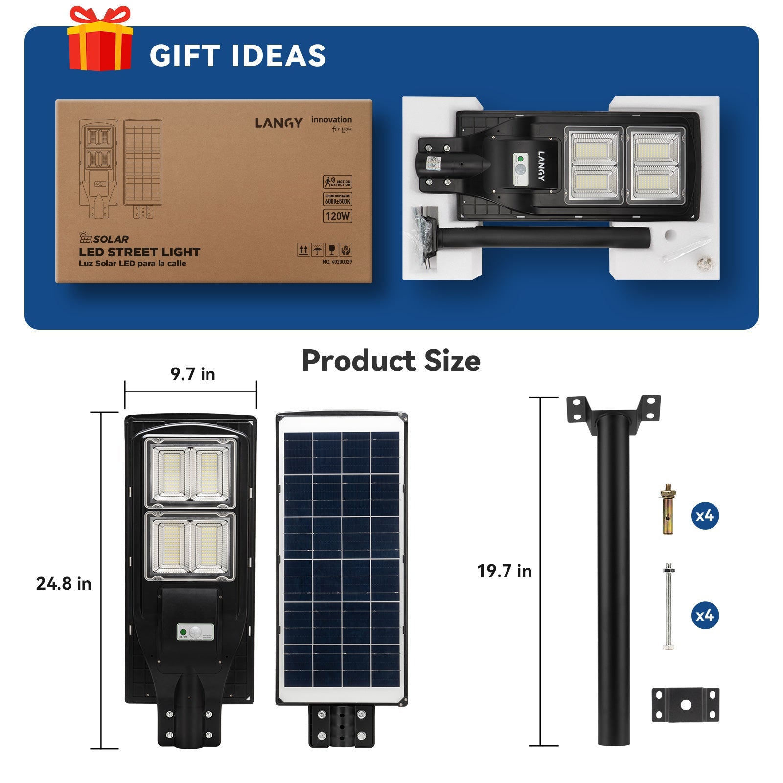 60W 90W 120W Solar Street Light -ES04 Series - OVERLANDERS Outfitter