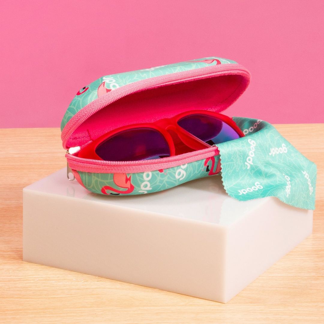 Rare Air Discs Best Case Scenario sunglasses case with carabiner, compact accessory for storing and carrying sunglasses.