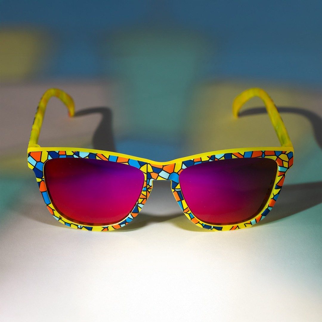 Rare Air Discs "Off To Shatter Island" OG polarized sunglasses with black frame and tinted lenses, showcasing a stylish accessory.