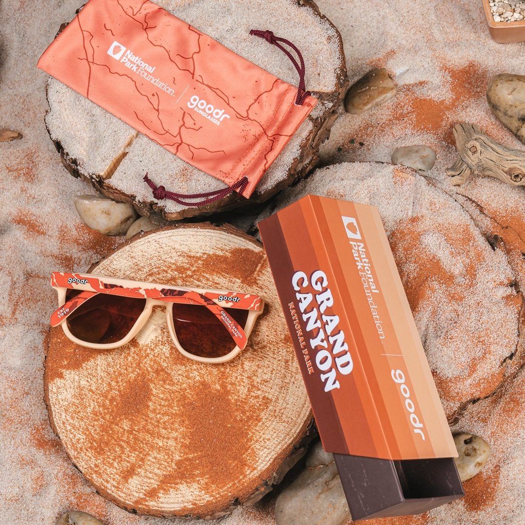 Rare Air Discs Grand Canyon 2024 limited edition sunglasses with black frames and tinted lenses, inspired by national park scenery.