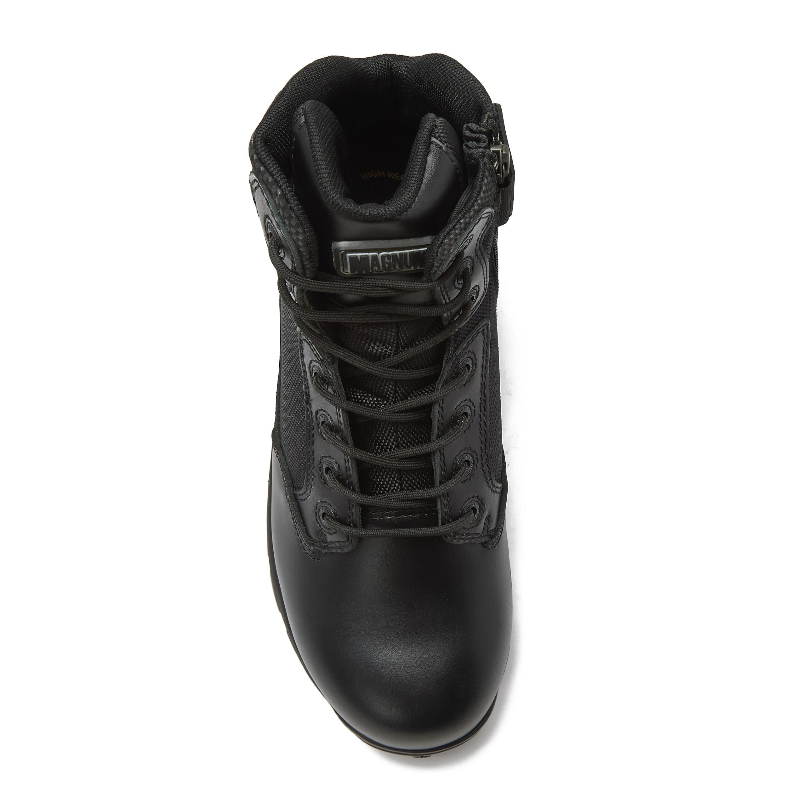 Magnum Boots Strike Force 6-inch tactical boot with durable leather and rugged sole, designed for outdoor and work use.