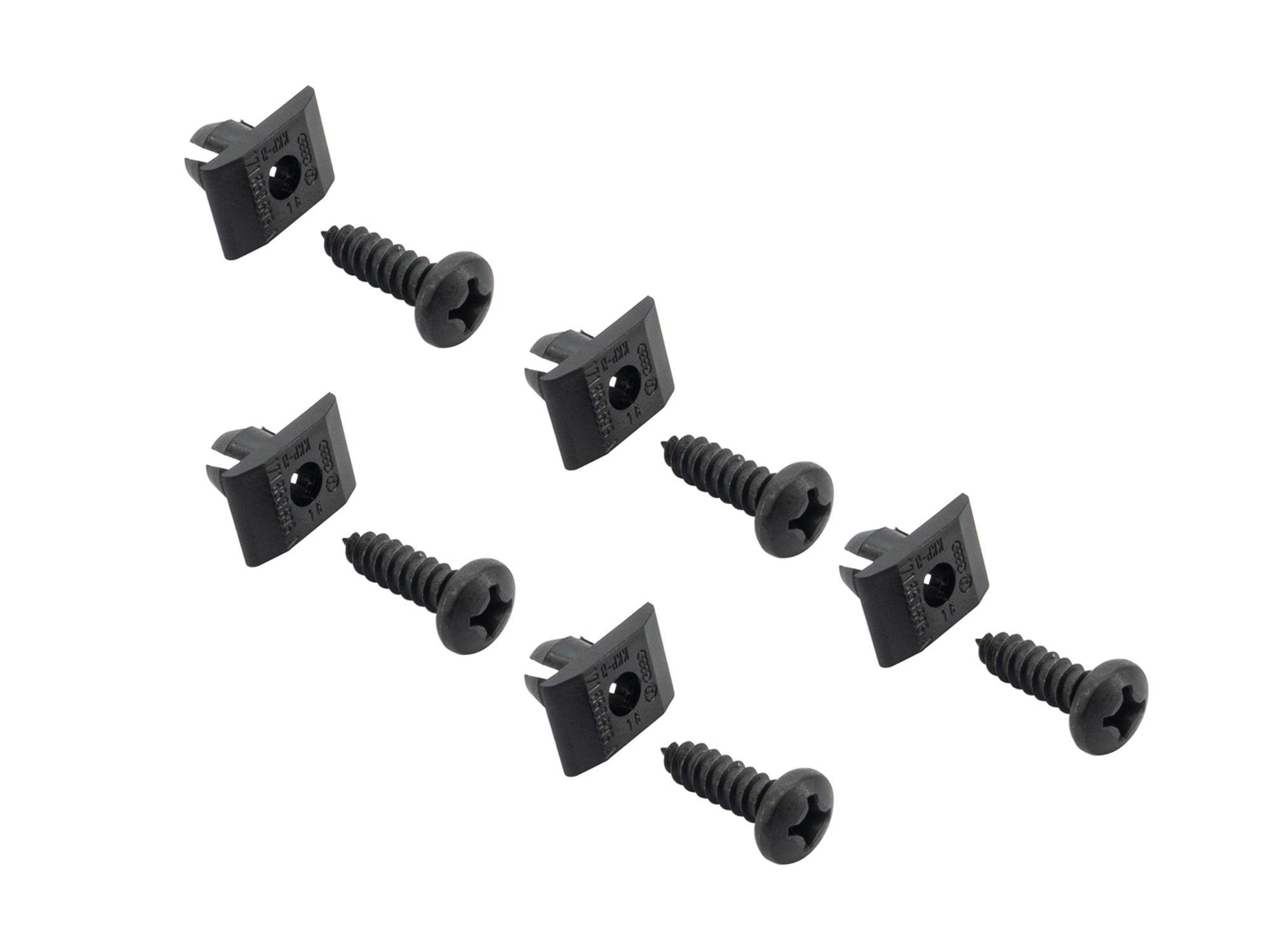 Set of five GoWesty lower grille screw and expansion nut set for Vanagon, featuring metal fasteners and hardware components.