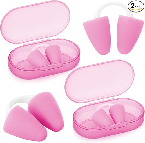 2 Pack Nose Plugs for Swimming for Adults and Kids (Age 7-12), Waterproof Soft Silicone Swimming Protectors Nose Block Nostril Plugs for Swimmers Surfers Water Sports - OVERLANDERS Outfitter