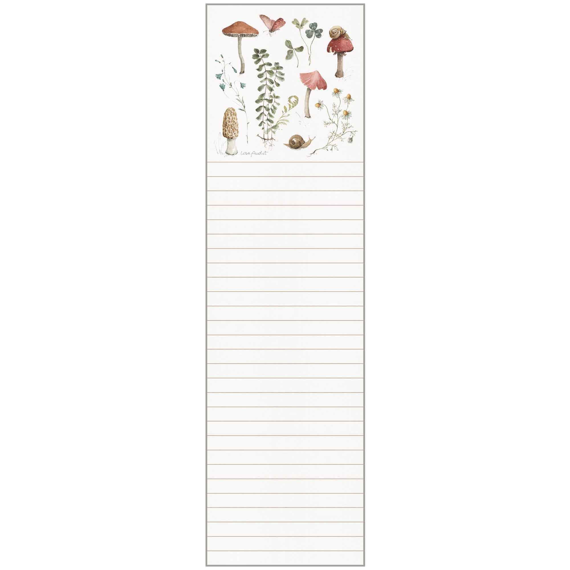 Cottage Core List Pad by Alpenglow Readiness Supply featuring floral designs and lined pages for note-taking.