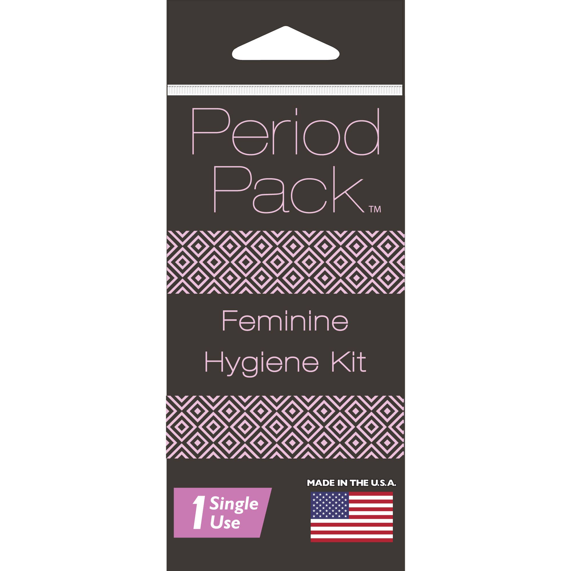 Alpenglow Readiness Supply Period Pack for outdoor use, featuring essential items for menstrual care in a compact design.