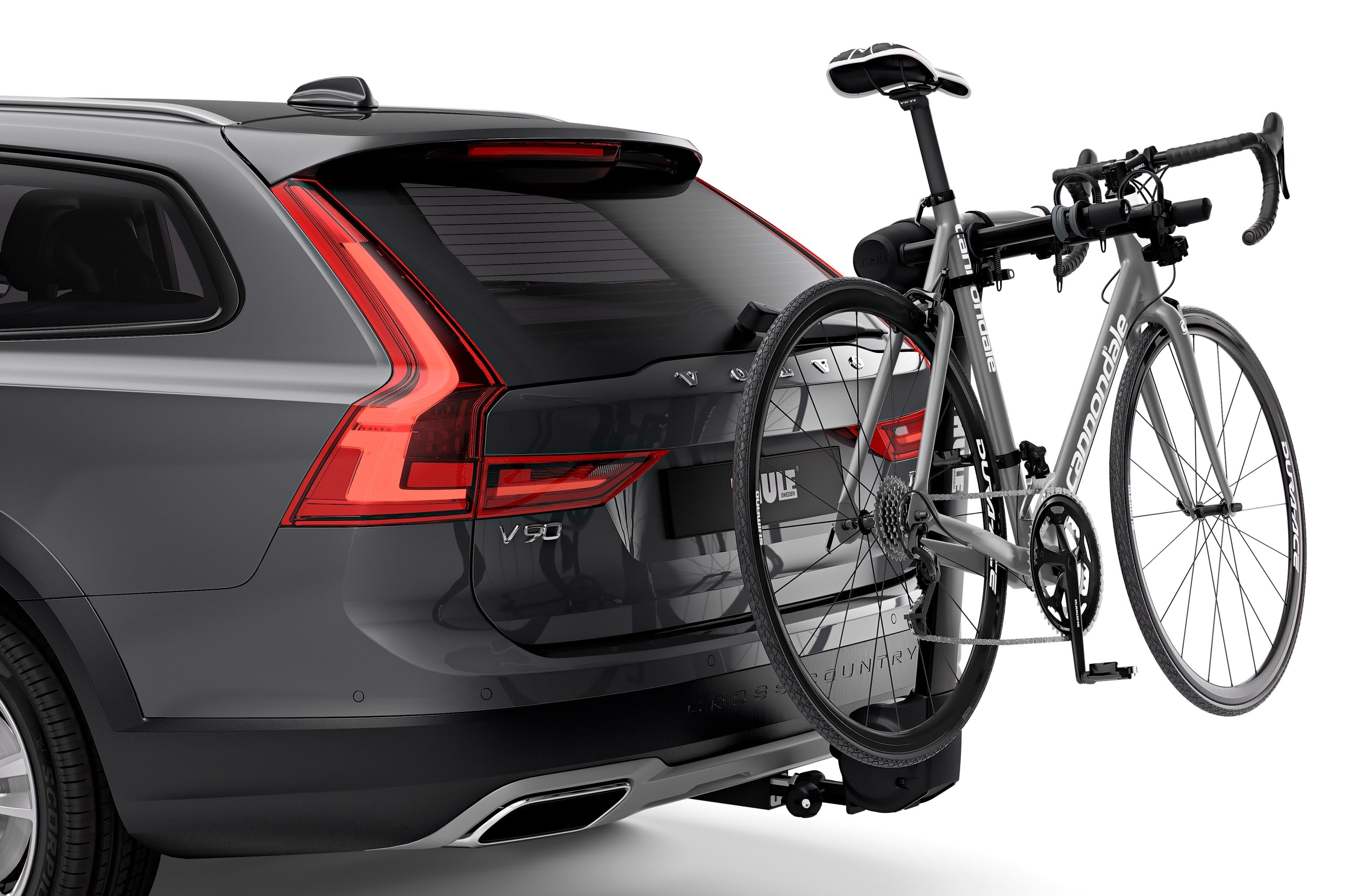 Backcountry Sportsman Thule Apex XT 2 bike rack mounted on vehicle, showcasing durable design and secure bike transport.