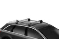 Backcountry Sportsman Thule WingBar Edge 77 roof racks mounted on vehicle, showing durable crossbars for carrying gear.