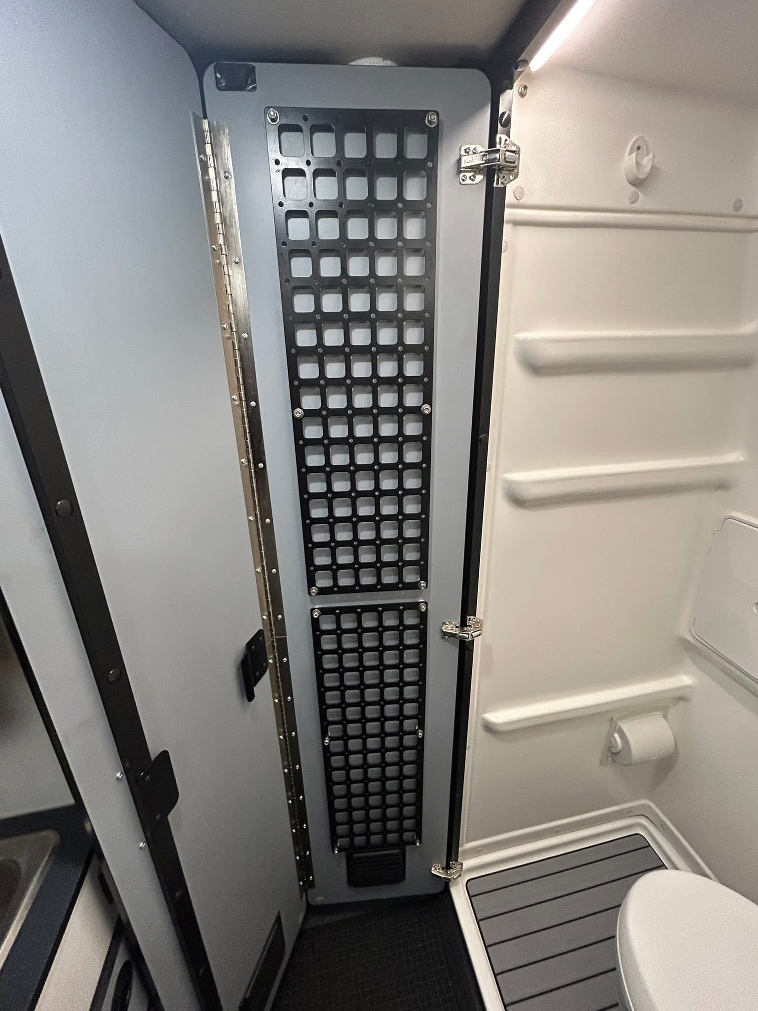 The Original Revel Shower Door MOLLE Panel by FreedomVanGo - OVERLANDERS Outfitter