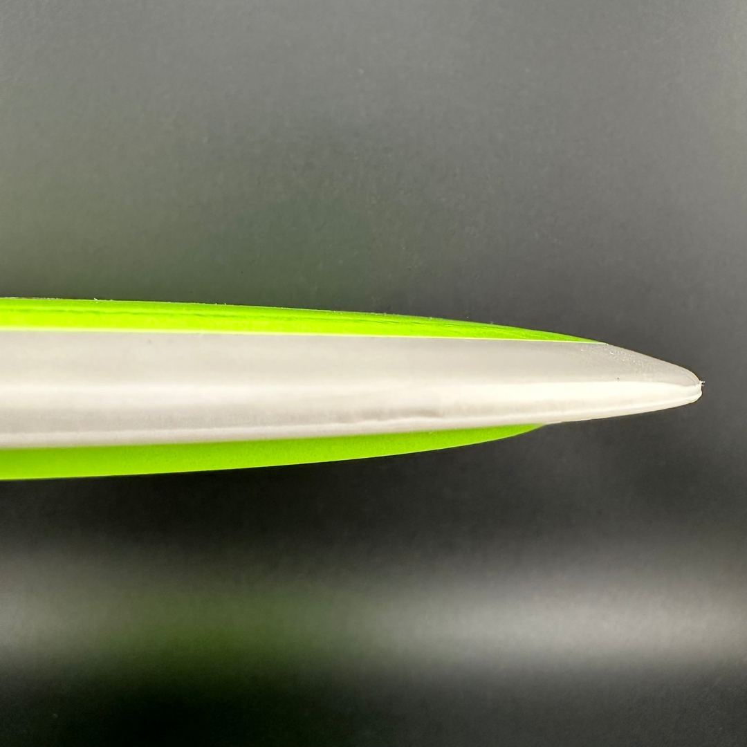 Fission Defy Crushin' Amanitas VIP 2.0 disc golf disc by Rare Air Discs, featuring vibrant design and durable plastic construction.