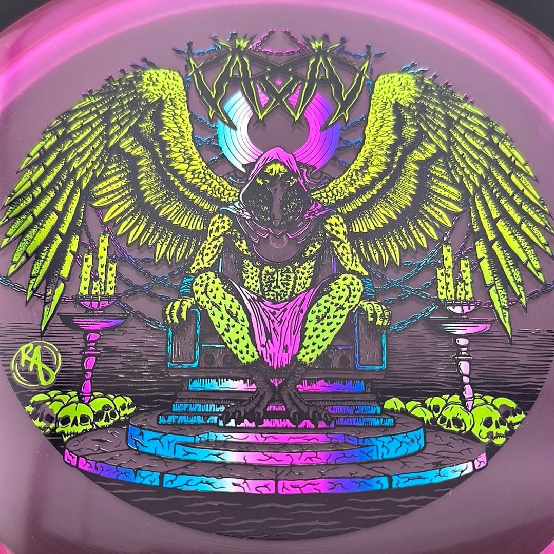 CryZtal Buzzz disc golf disc by Rare Air Discs featuring Karudi the Overseer artwork from Cult of RAD series.