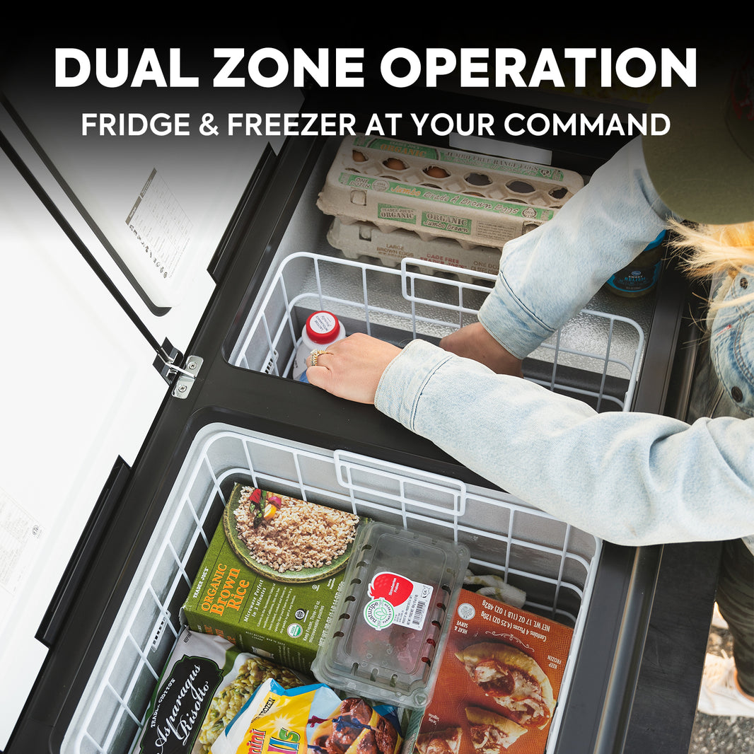 VL90ProD Dual Zone RV 12 volt Fridge Plug in Cooler | ICECO | 90 LT - We The Collective