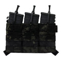 HCC Tactical AG3 Triple Mag Placard for tactical gear, featuring three magazine pouches on a durable military-style vest panel.