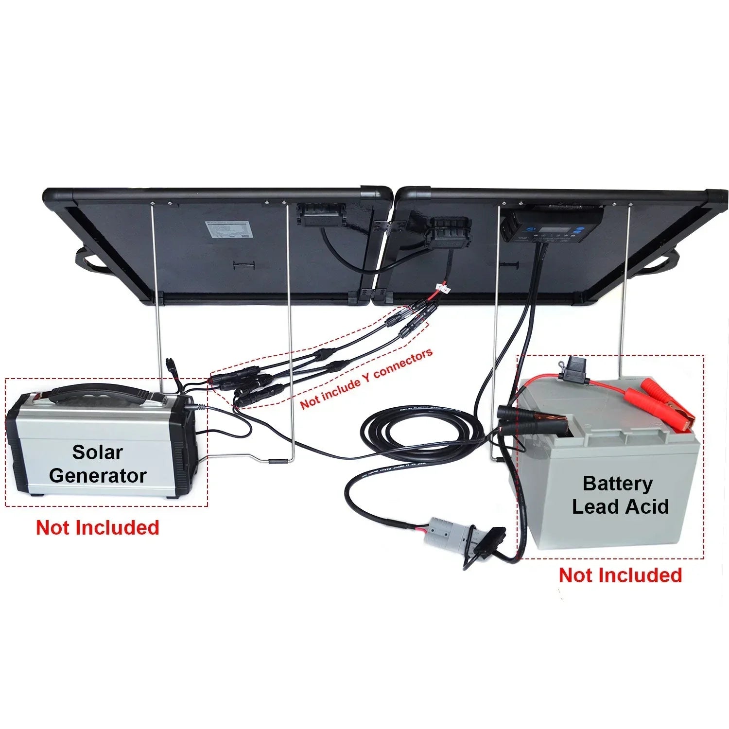 ACOPower Plk 120W Portable Solar Panel Kit, Lightweight Briefcase with 20A Charge Controller - OVERLANDERS Outfitter