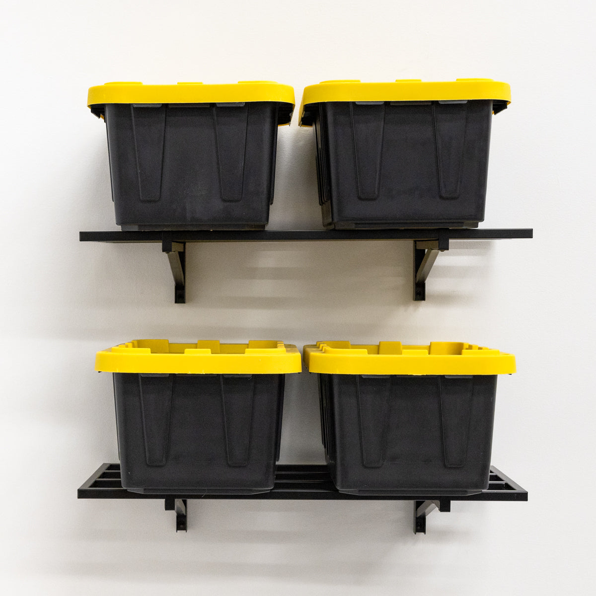 1' x 2' Bristol Garage Wall Mount Shelves | 2 Pack | Black - OVERLANDERS Outfitter