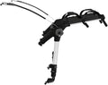 Thule Outway Trunk Rack for 2 bikes mounted on a car, showcasing sturdy design and secure bike attachment features.
