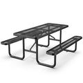6 ft Metal Picnic Tables for Outdoors, Rectangle Coated Steel Patio Furniture Set - OVERLANDERS Outfitter