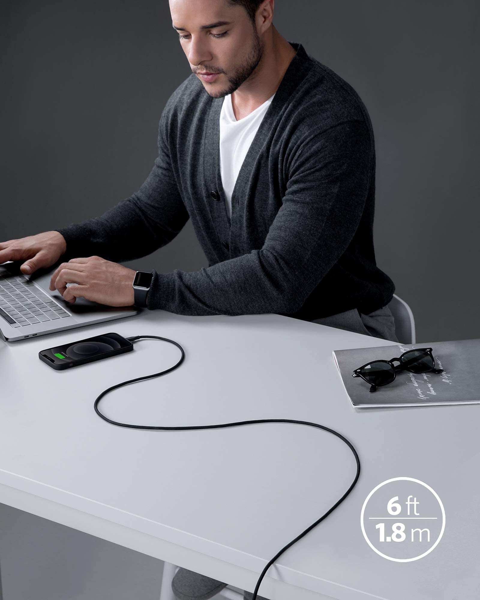 Anker <b>641</b> USB-C to Lightning Cable (Flow, Silicone) - We The Collective