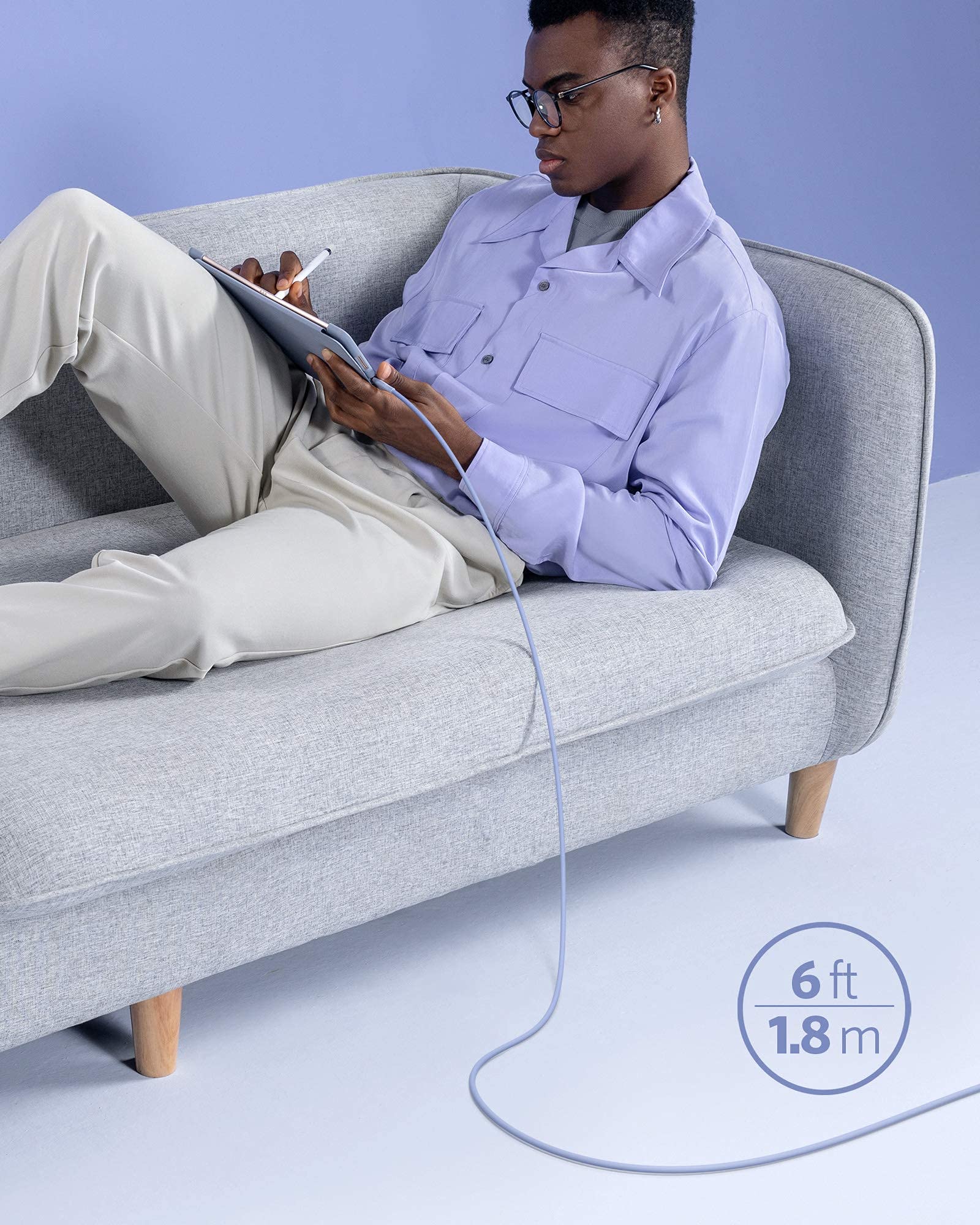 Anker <b>641</b> USB-C to Lightning Cable (Flow, Silicone) - We The Collective
