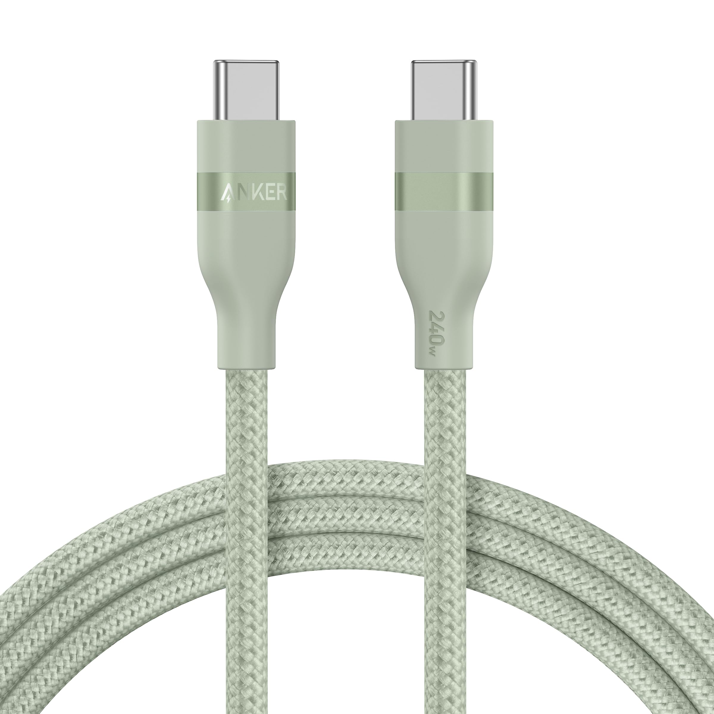 Anker USB-C to USB-C Cable (3 ft / 6 ft, 240W, Upcycled-Braided) - We The Collective