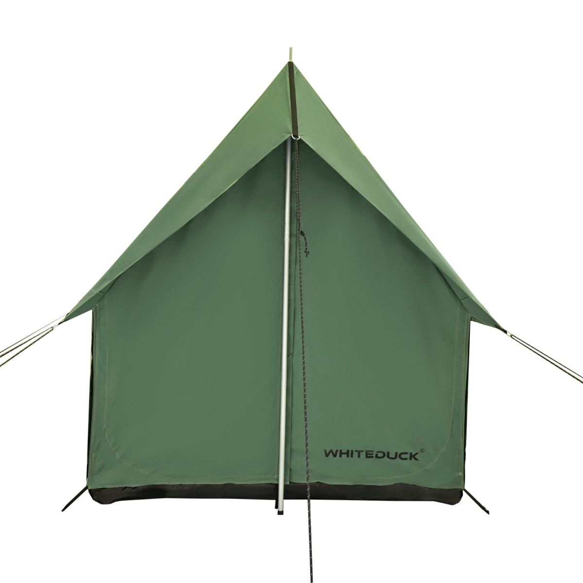 White Duck Outdoors Rover Scout Tent in 6x8 size, shown pitched with open door and durable fabric for camping adventures.