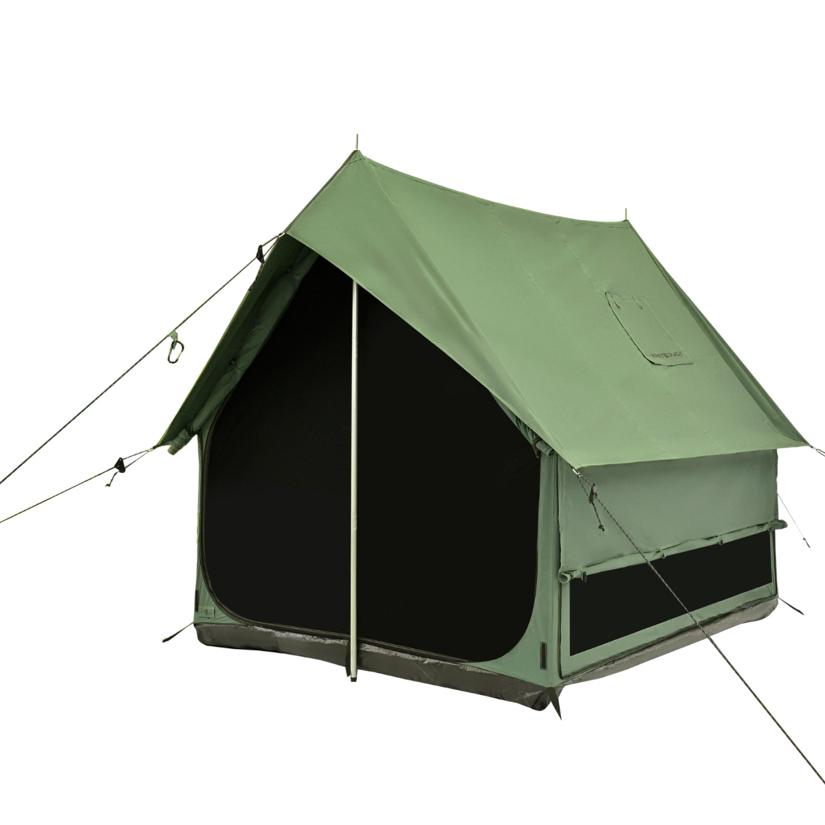 White Duck Outdoors 6x8 Rover Scout Tent set up outdoors showing durable fabric and spacious interior for camping adventures.