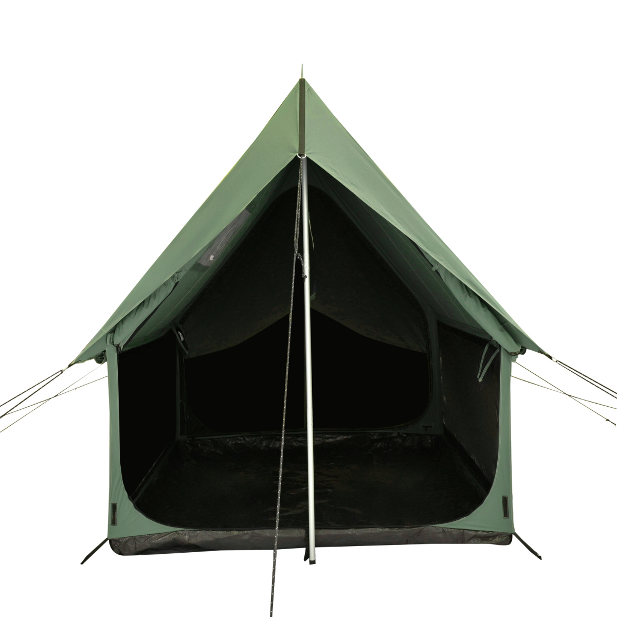 White Duck Outdoors Rover Scout Tent 6x8 feet set up outdoors, showcasing durable fabric and spacious design for camping.