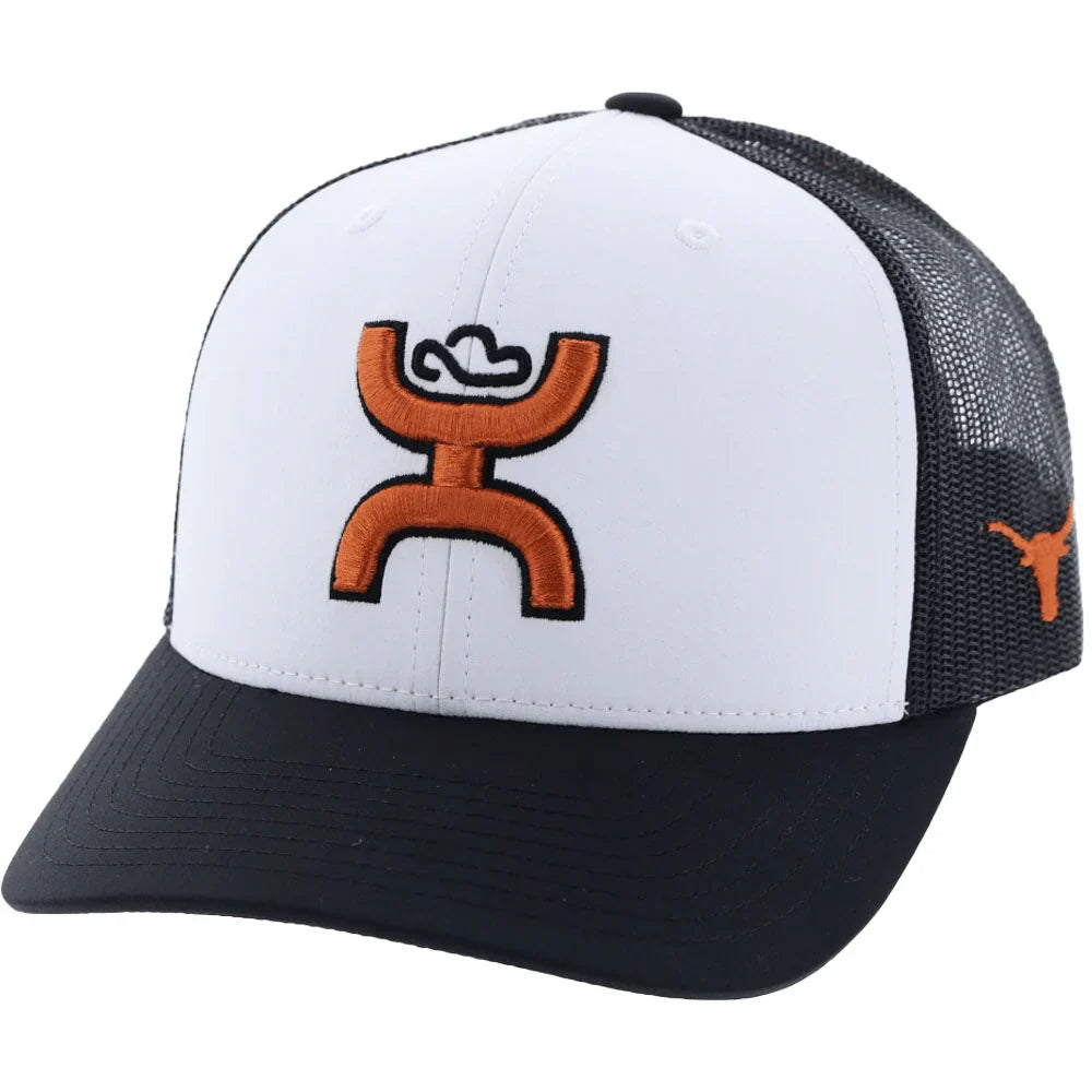 HOOey University of Texas Longhorns (Black/White/ Burnt Orange) - Trucker Cap - OVERLANDERS Outfitter