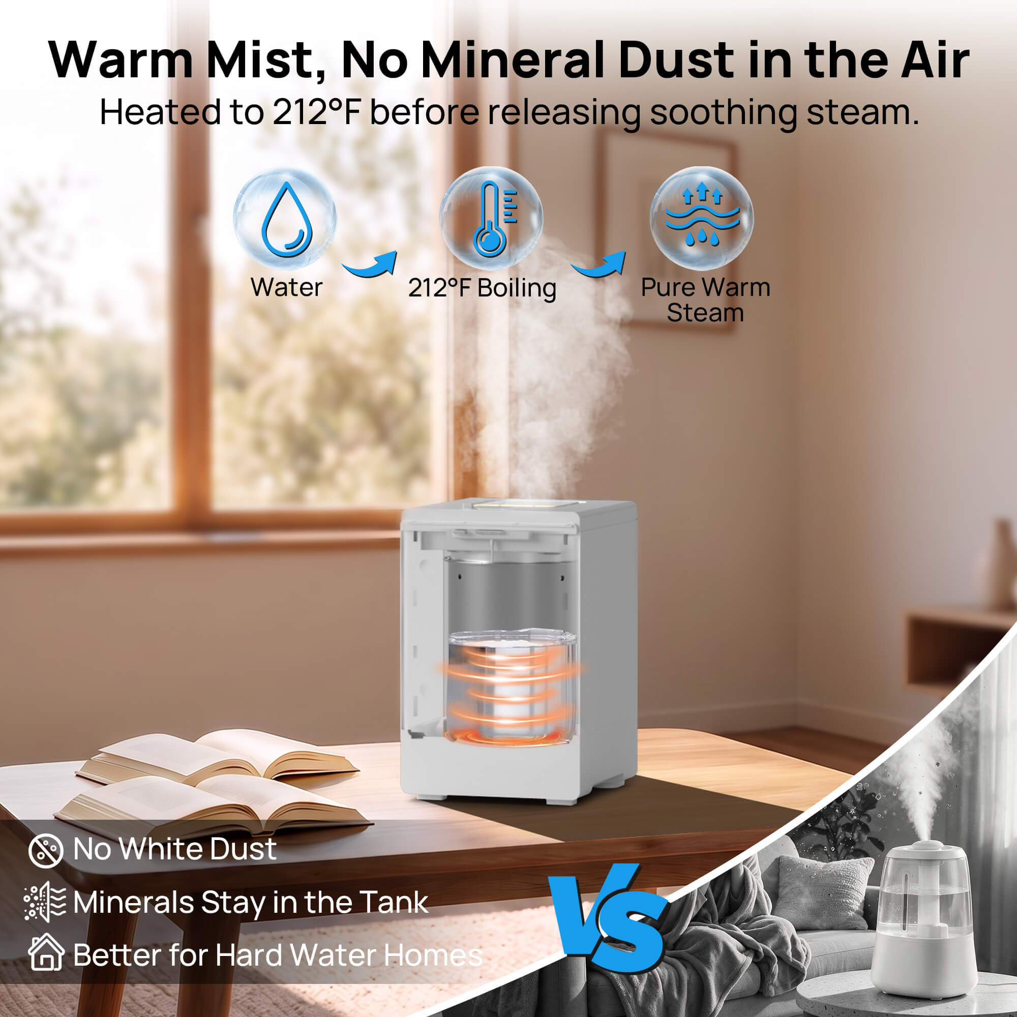 Greenland 4L Stainless Steel Steam Warm Mist Humidifier - OVERLANDERS Outfitter