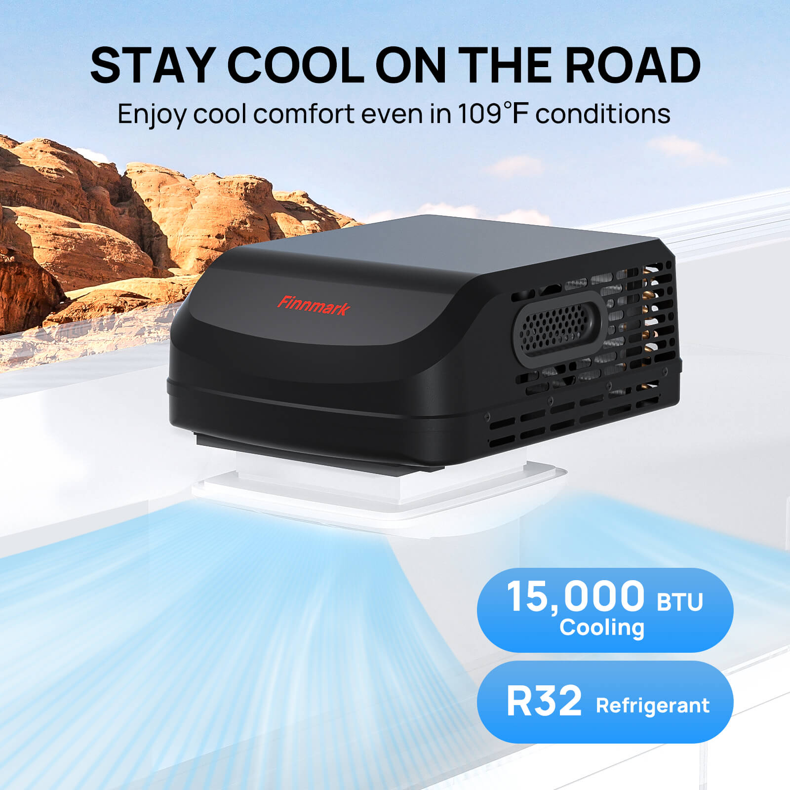 (Open Box) Finnmark 15,000 BTU RV Air Conditioner