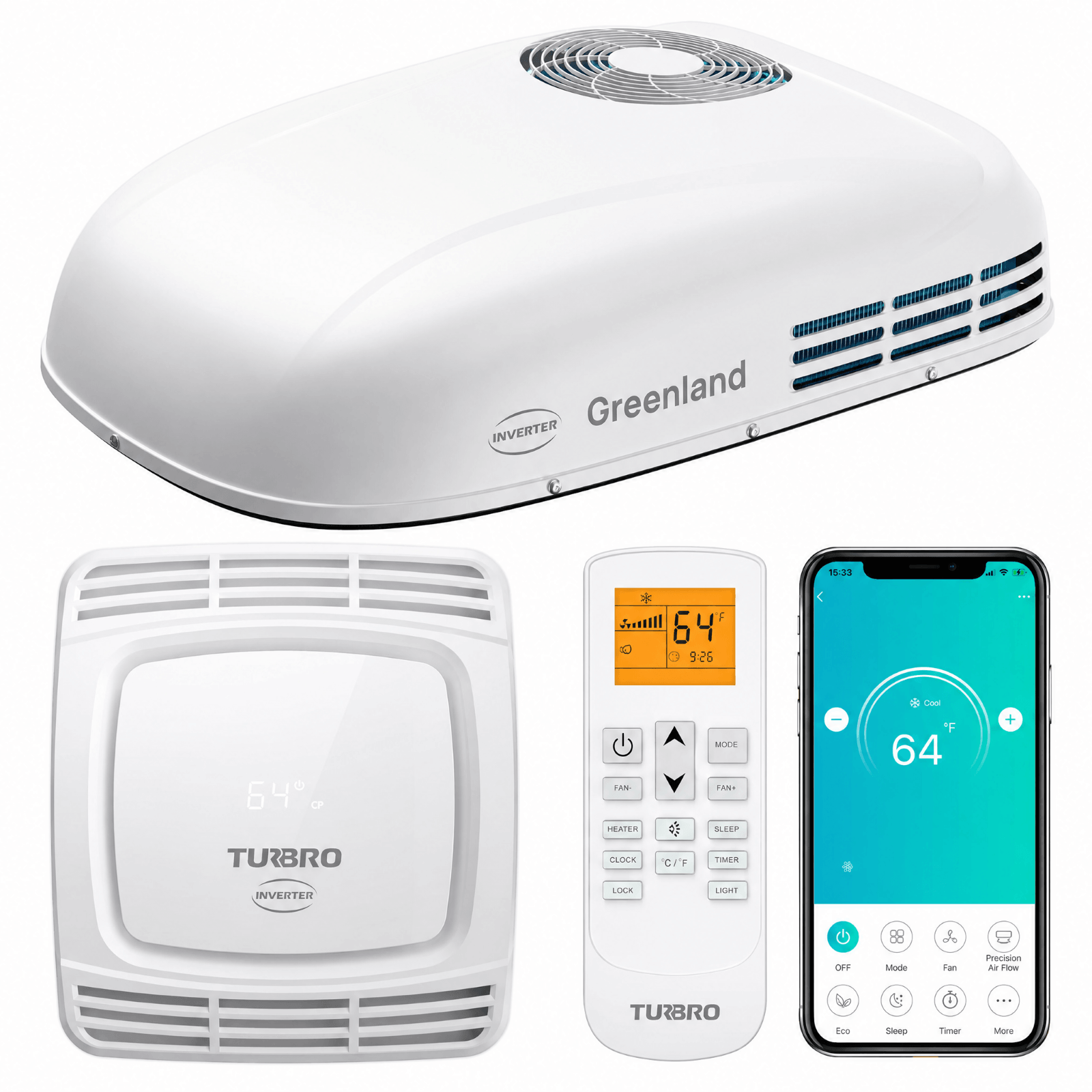 Greenland 3,600W 220-240V Inverter RV Air Conditioner (European Version) - OVERLANDERS Outfitter