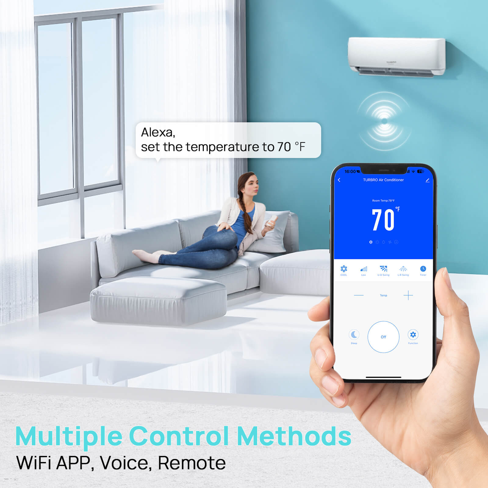 Finnmark 24,000 BTU Single Zone Mini Split AC (R32)