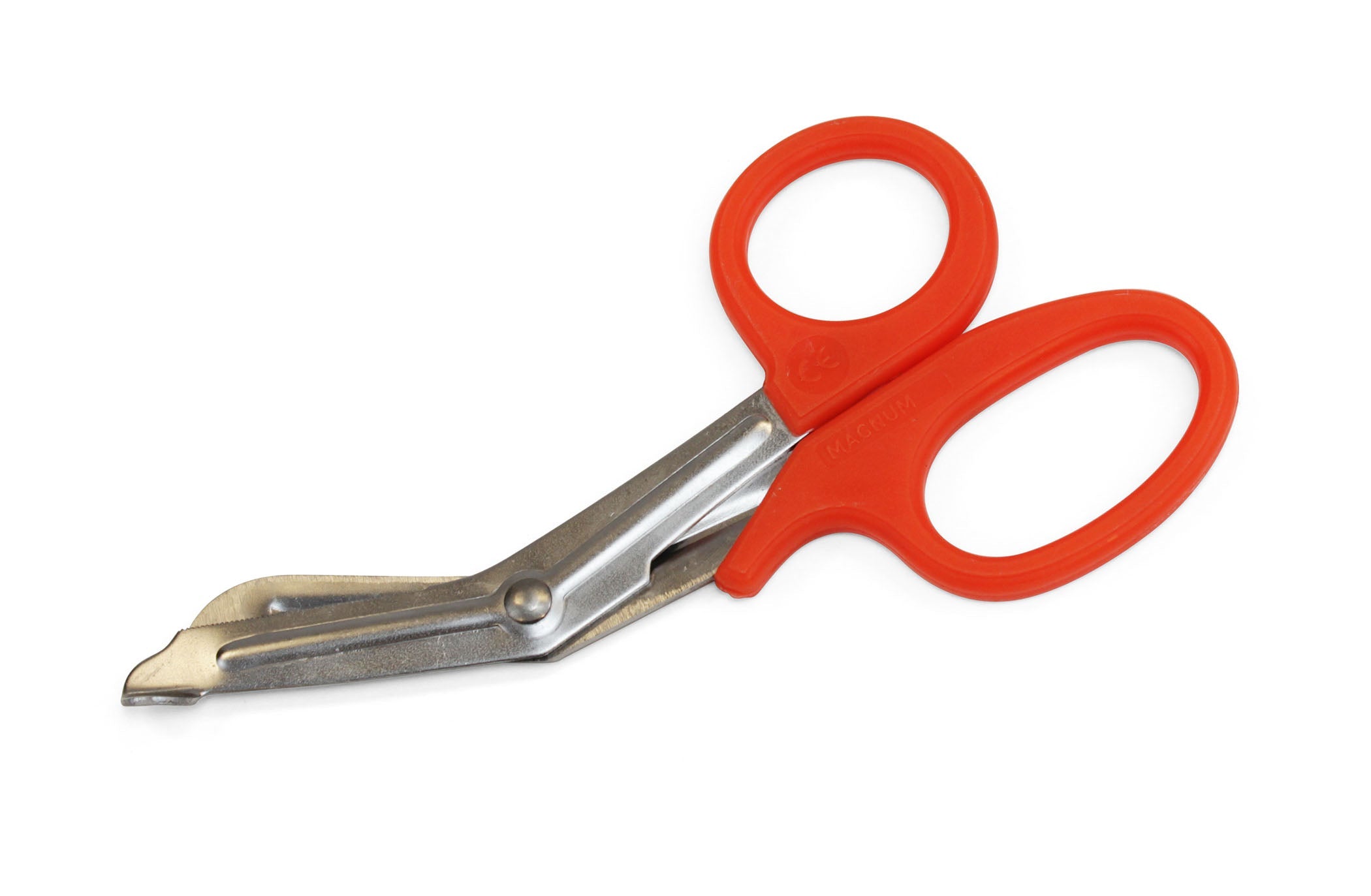 Alpenglow EMT Utility Scissors 7" with stainless steel blades and ergonomic handles on a white background.