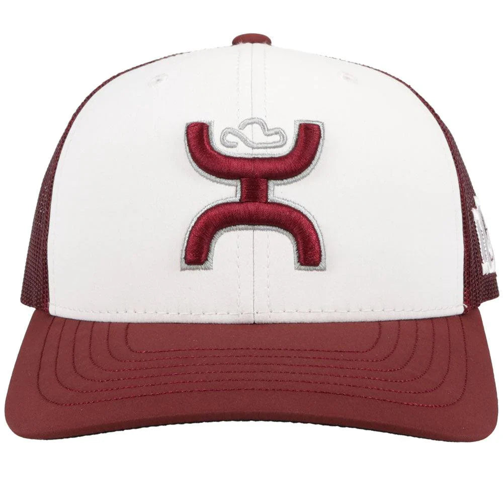 HOOey University of Montana (White/Maroon) - Trucker Cap - OVERLANDERS Outfitter