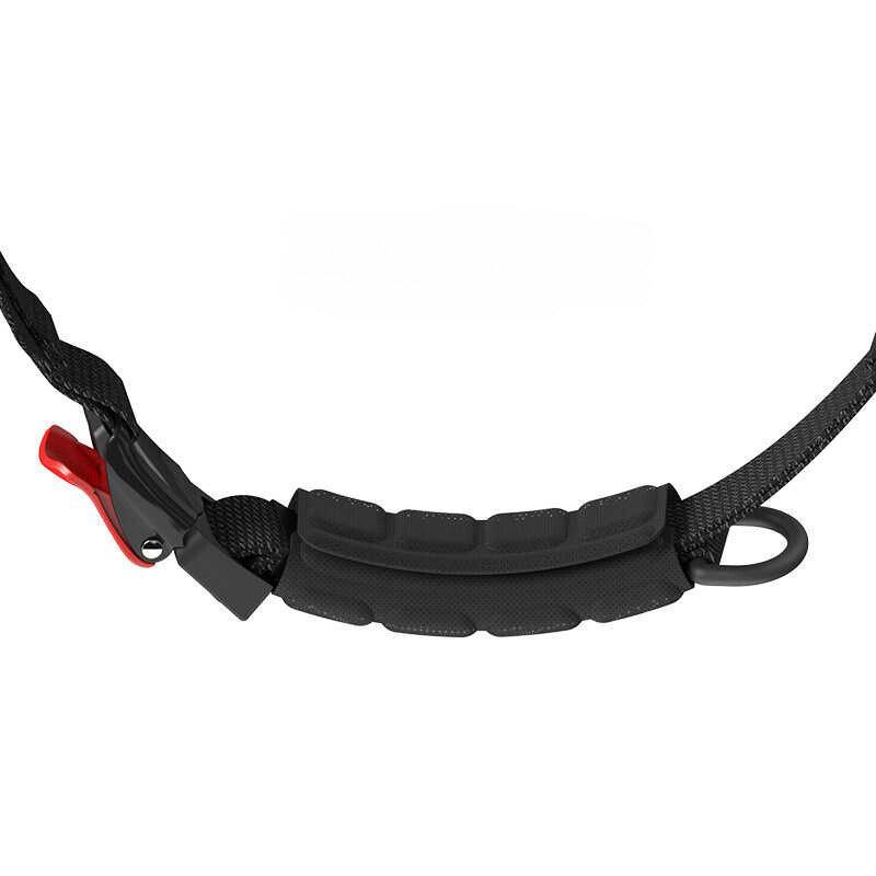 Bean's Moto Booth motorcycle helmet chin guard pad attached to a helmet for added comfort and protection.