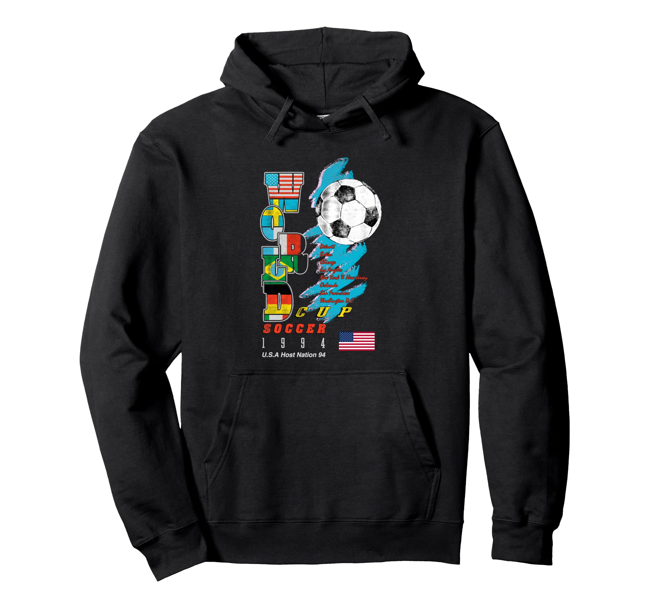World Cup Football Tournament 1994 Usa Hoodie - Streetwear Style for Adults - OVERLANDERS Outfitter