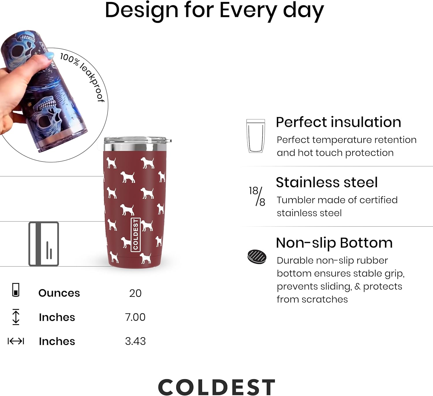 Coldest 20 oz Tumbler v2 - OVERLANDERS Outfitter