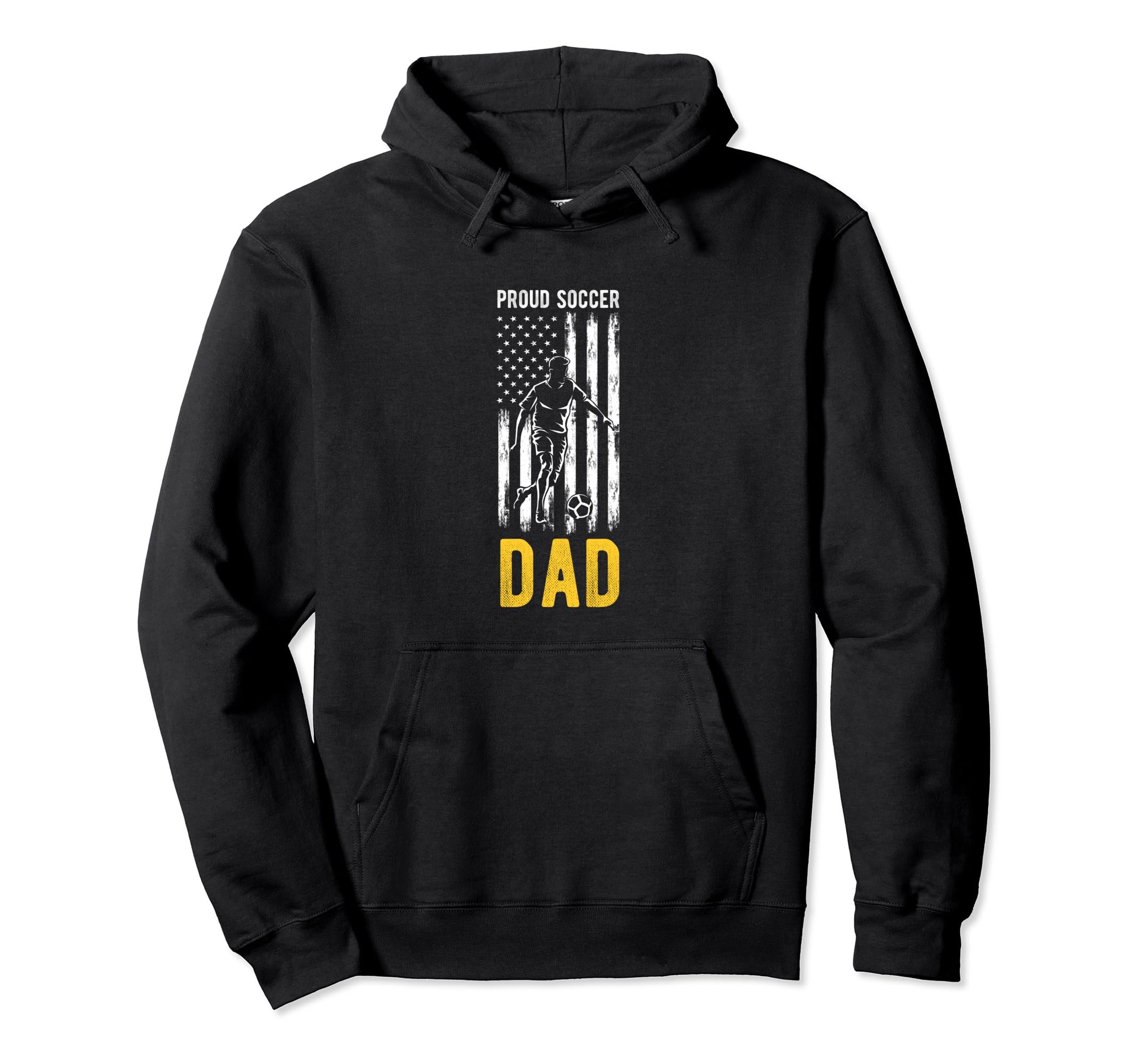 Proud Soccer Dad Usa Flag Family Football Hoodie - Novelty Apparel Unisex - OVERLANDERS Outfitter