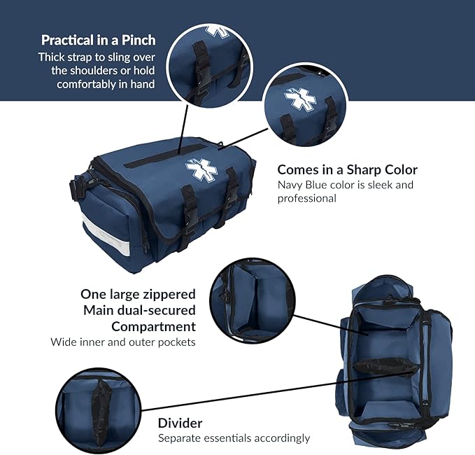Deluxe EMT Trauma Kit - Fully Stocked First Responder Bag - We The Collective