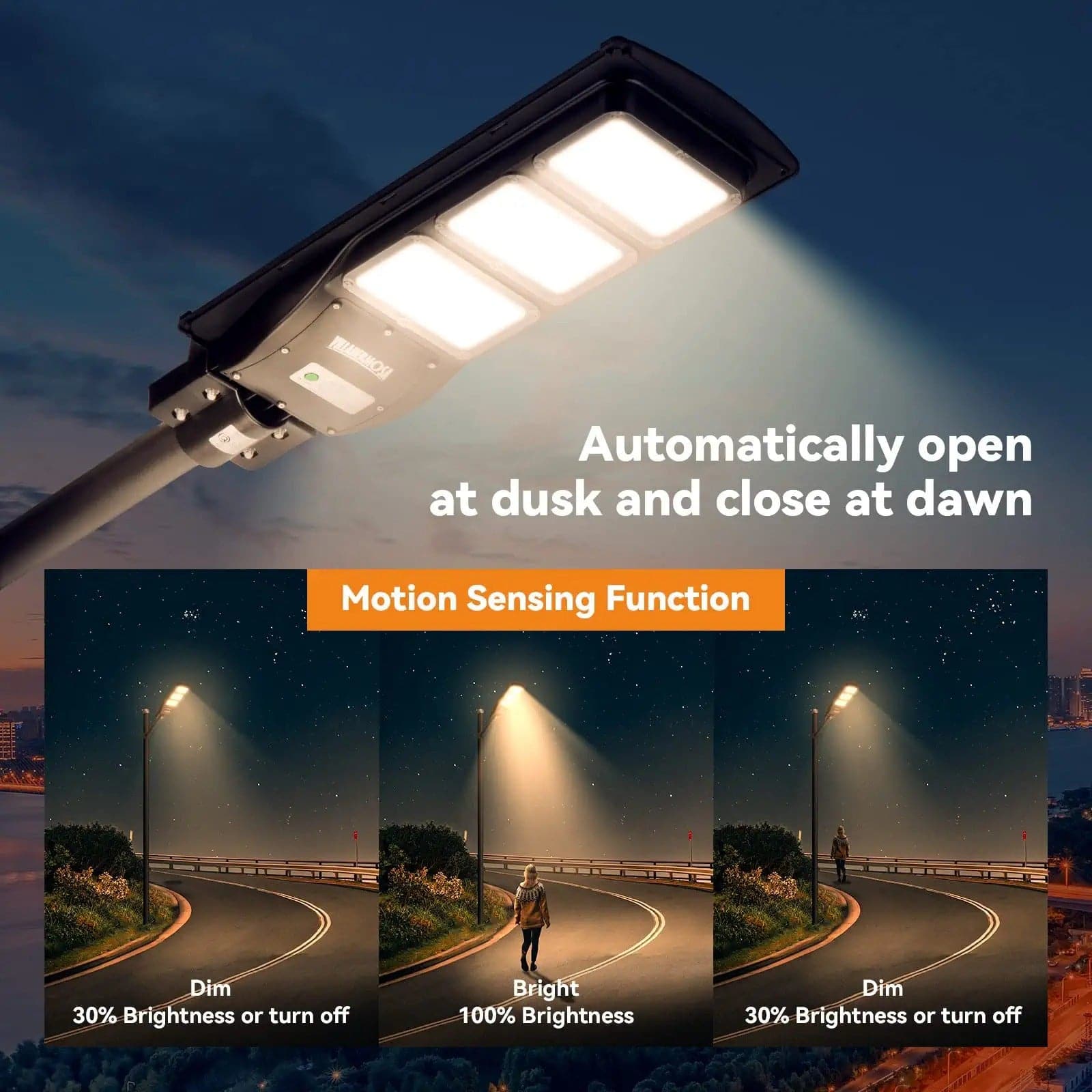 90W 120W Solar street LED lights -warm white/ white - OVERLANDERS Outfitter