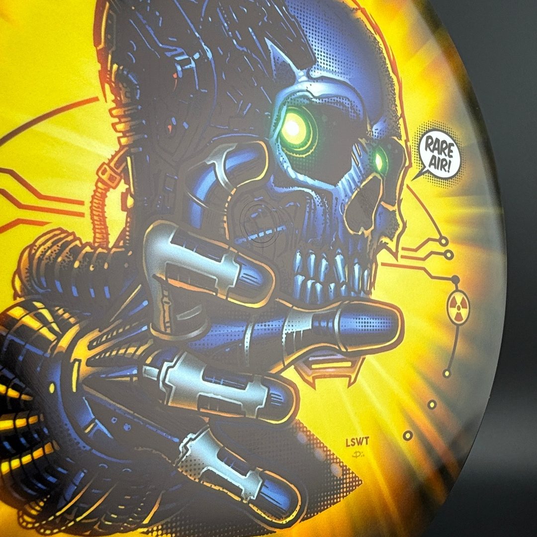 Fuzion Felon disc golf disc in Stratus colorway by Rare Air Discs, featuring a bold design and sturdy flight profile.