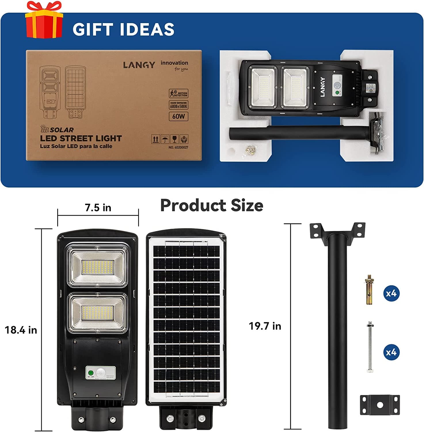 60W 90W 120W Solar Street Light -ES04 Series - OVERLANDERS Outfitter