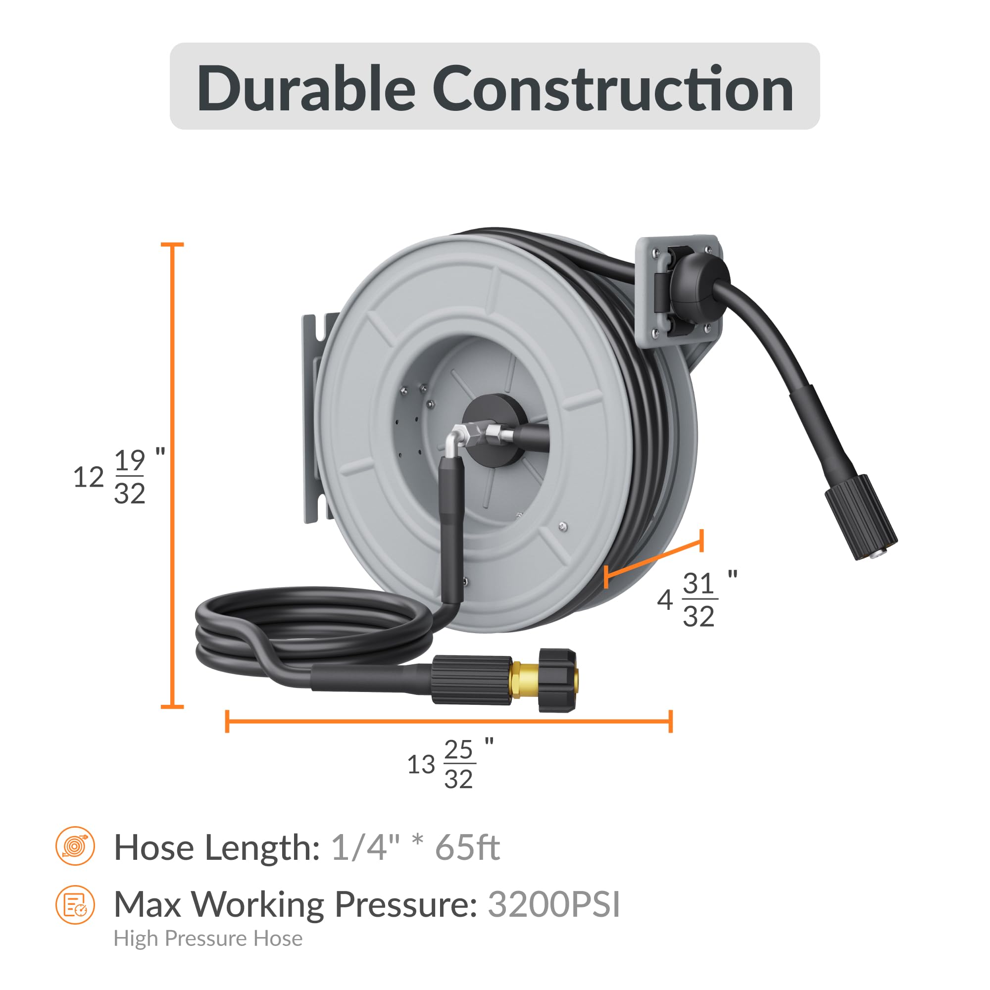 Retractable Pressure Hose Reel-1/4in - OVERLANDERS Outfitter